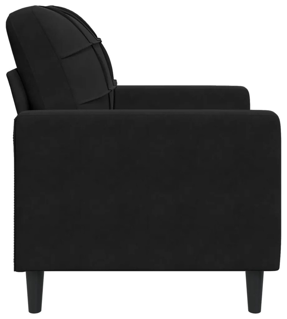 Poltrona 60 cm veludo preto