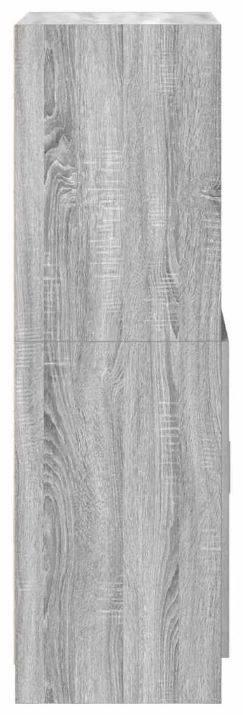 Armário cozinha 57x41,5x131,5 cm derivados madeira sonoma cinza