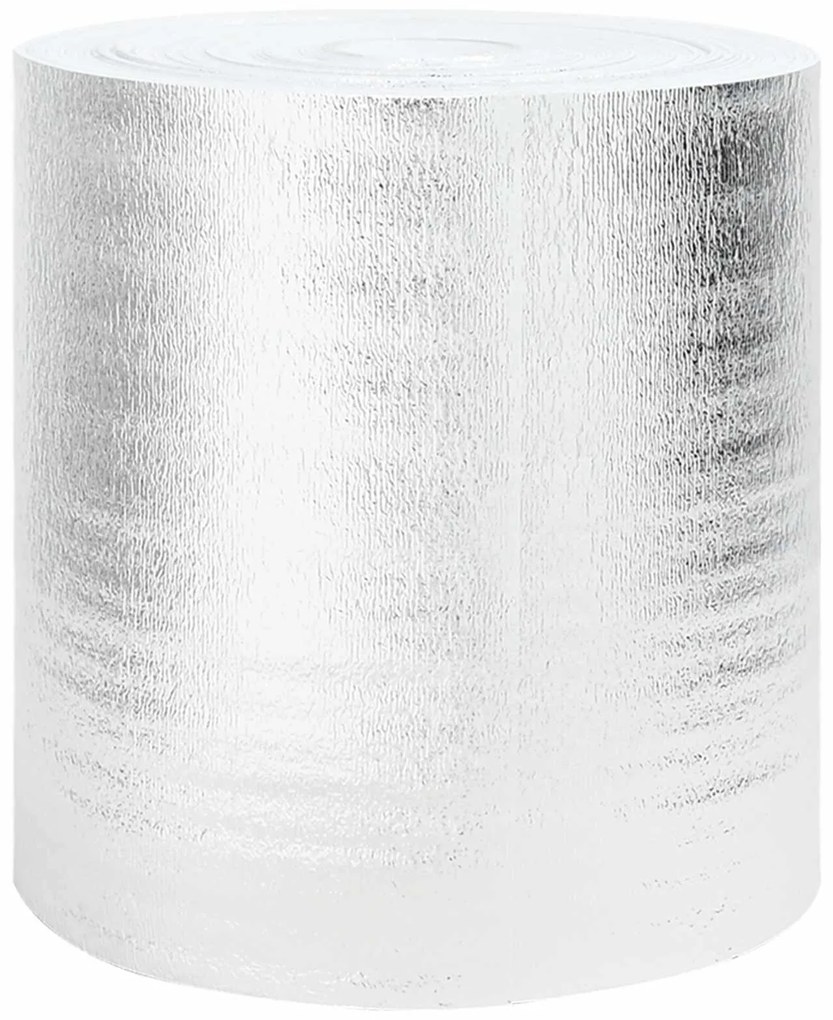 vidaXL Refletor de calor para radiador Prateado 25 x 0,5 m Polietileno