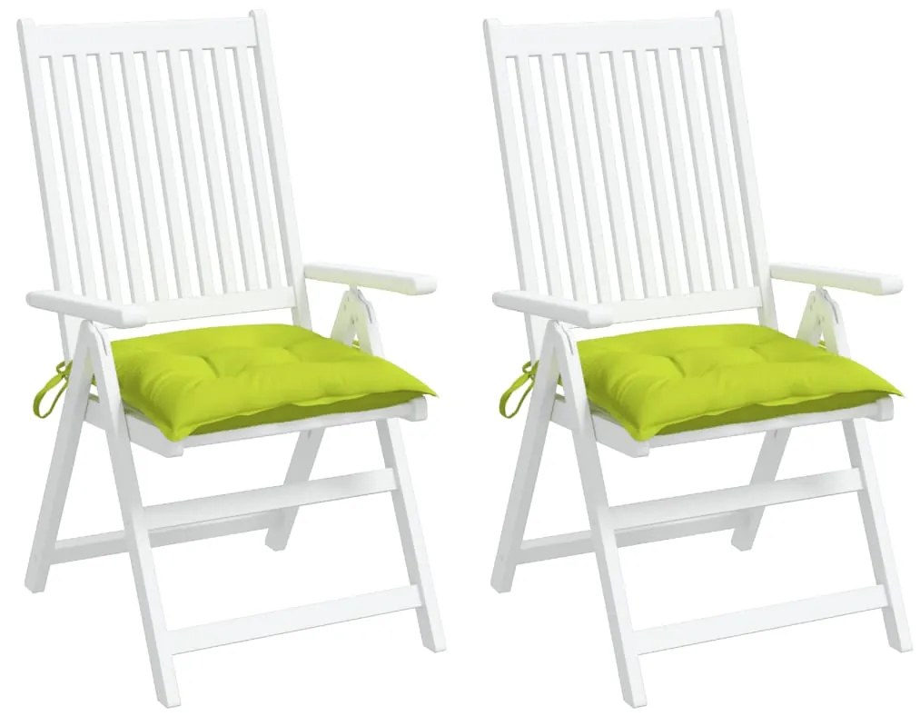 vidaXL Almofadões móveis de paletes 2pcs tecido oxford verde brilhante