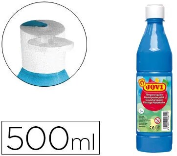 Guache Liquido Jovi 500 Ml Azul Cyan