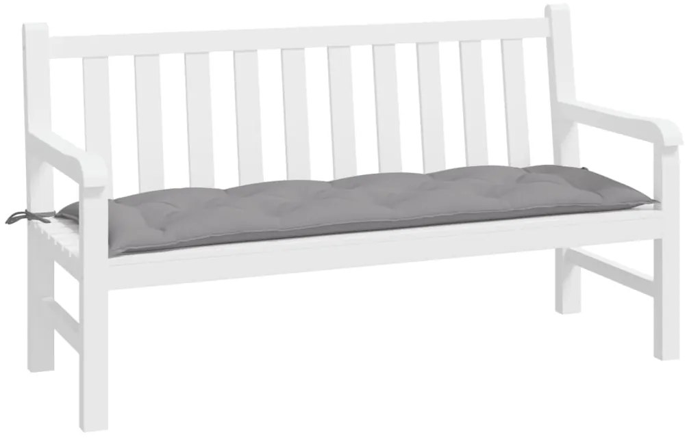 Almofadão p/ banco de jardim 150x50x7cm tecido oxford cinzento
