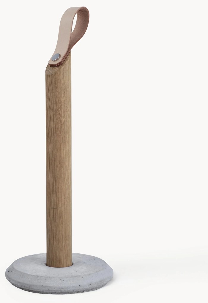 Suporte para rolos de cozinha em madeira de carvalho Grab