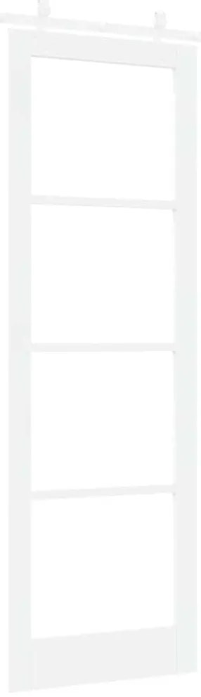 Conjunto de Porta Deslizante vidaXL com Hardware Branco 78x232 cm Made