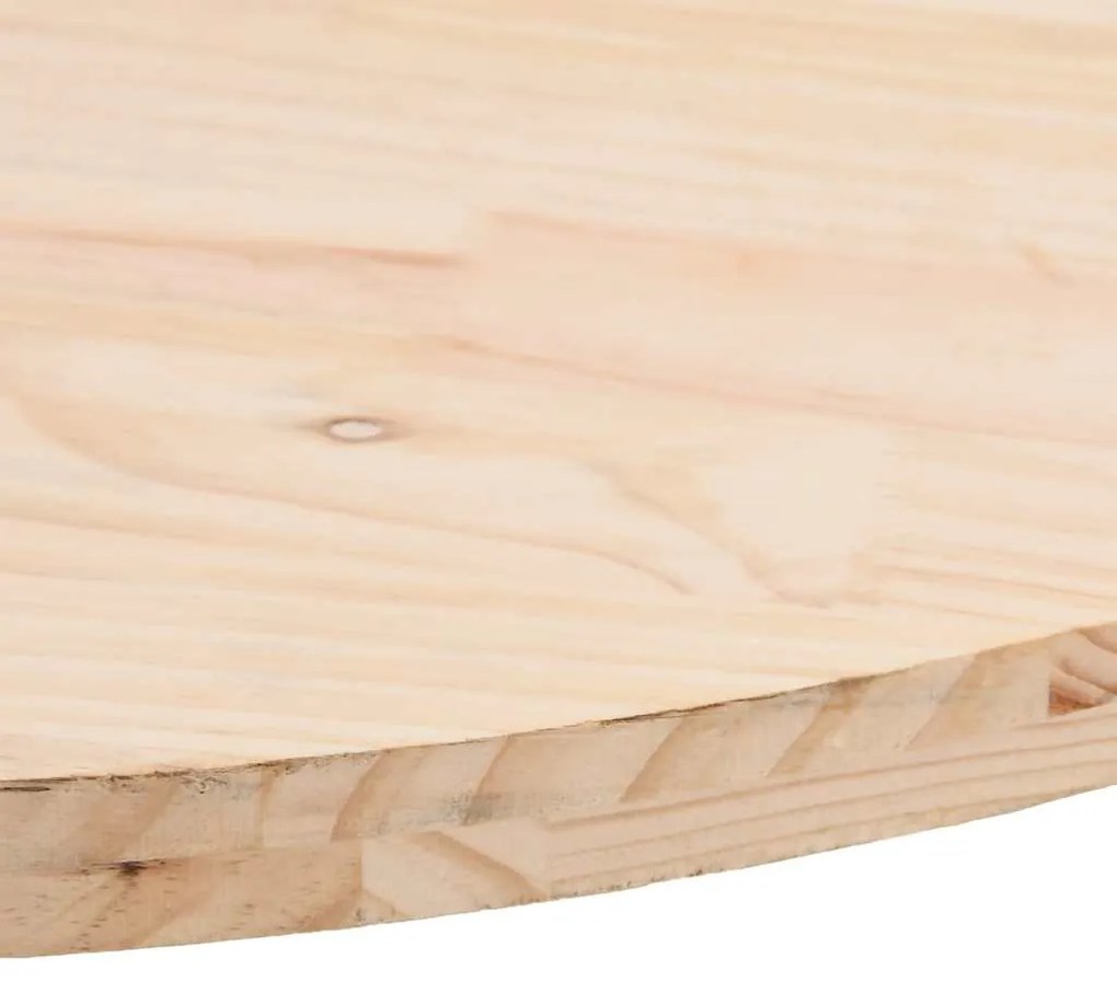 Tampo de mesa oval 70x35x2,5 cm madeira de pinho maciça