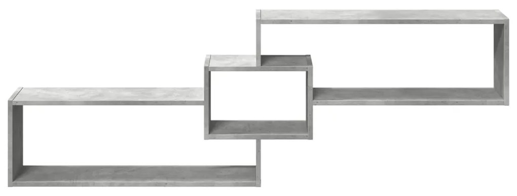 Armário de parede 158x18x53 cm deriv. madeira cinzento cimento