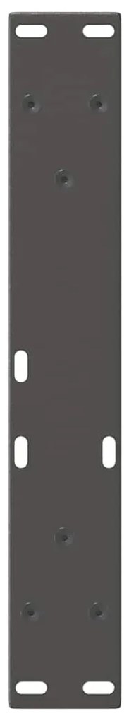 Pés para mesa de centro em V, 2 peças, antracite, 30x(30-31,3) cm, aço