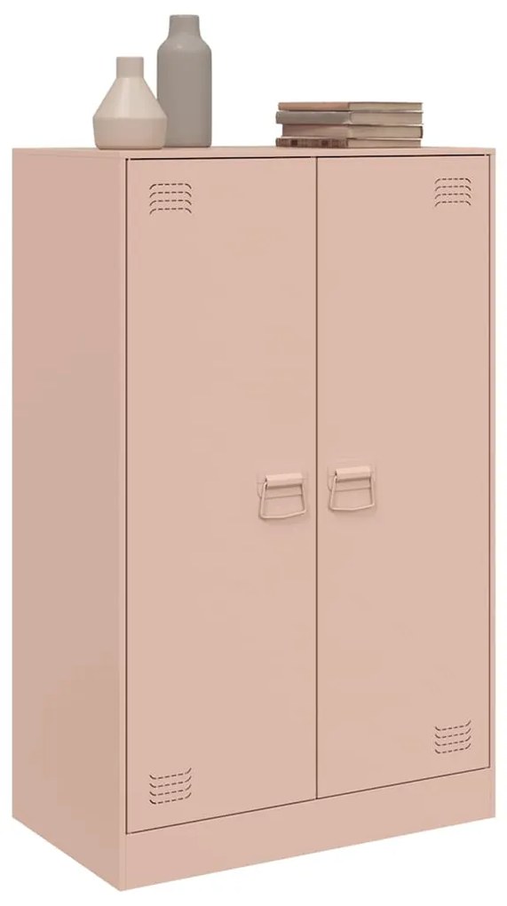 Aparador 67x39x107 cm aço rosa