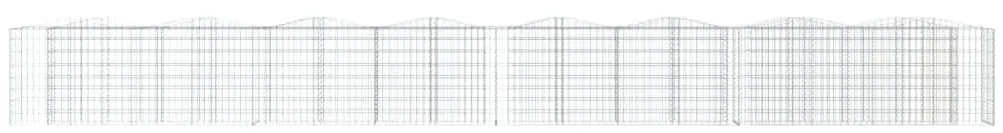 Canteiro elevado gabião arqueado 800x50x100cm ferro galvanizado
