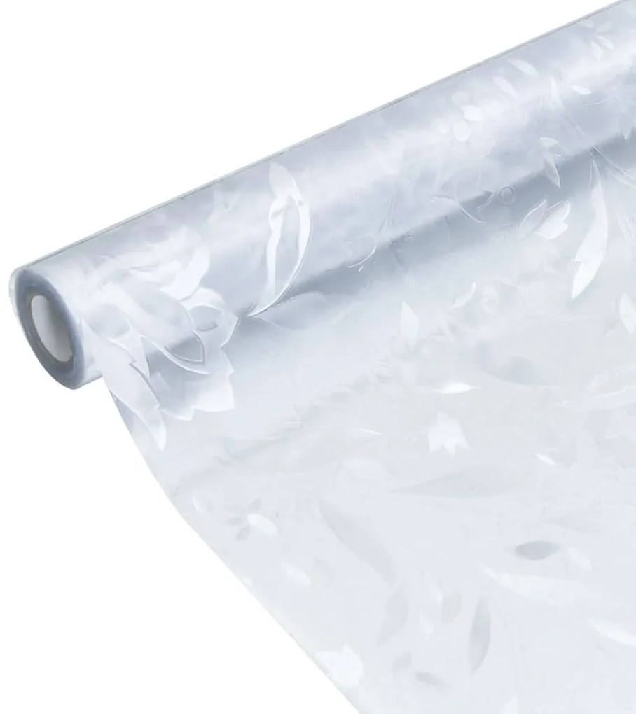 Películas para janela 2 pcs PVC fosco padrão de flor