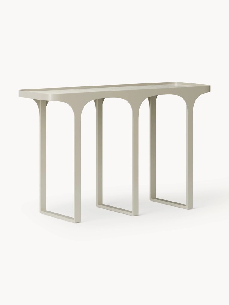 Travertine Effect Console Table Bella