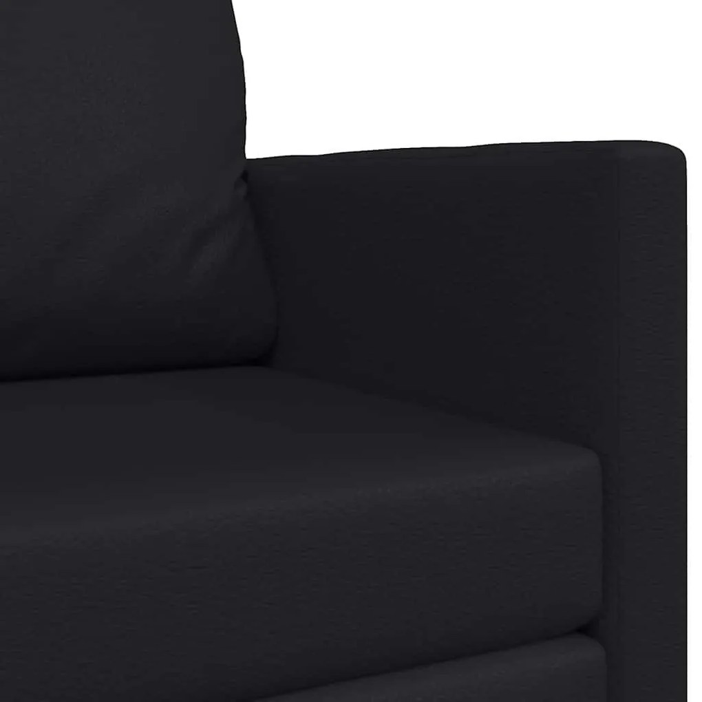 Sofá de Chão Cama 2 em 1 Preto 124x71x78 cm Couro Sintético