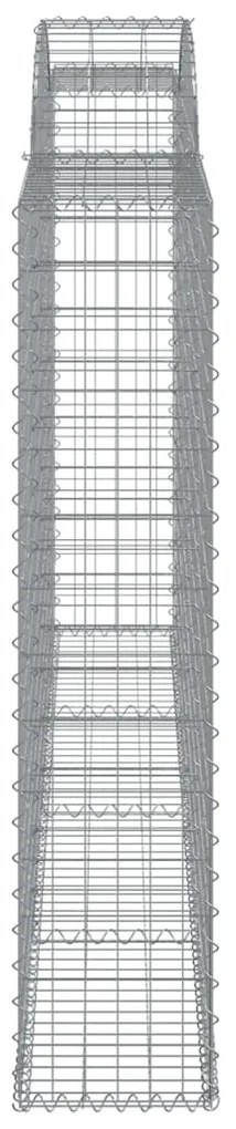 Cestos gabião arqueados 5pcs 300x30x140/160cm ferro galvanizado
