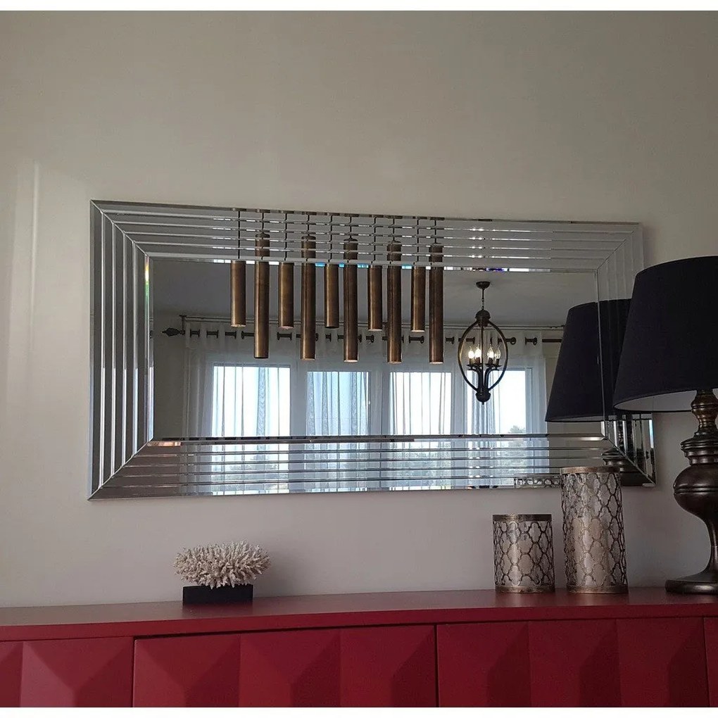 Espelho A305D – Prateado – 130 cm x 65 cm