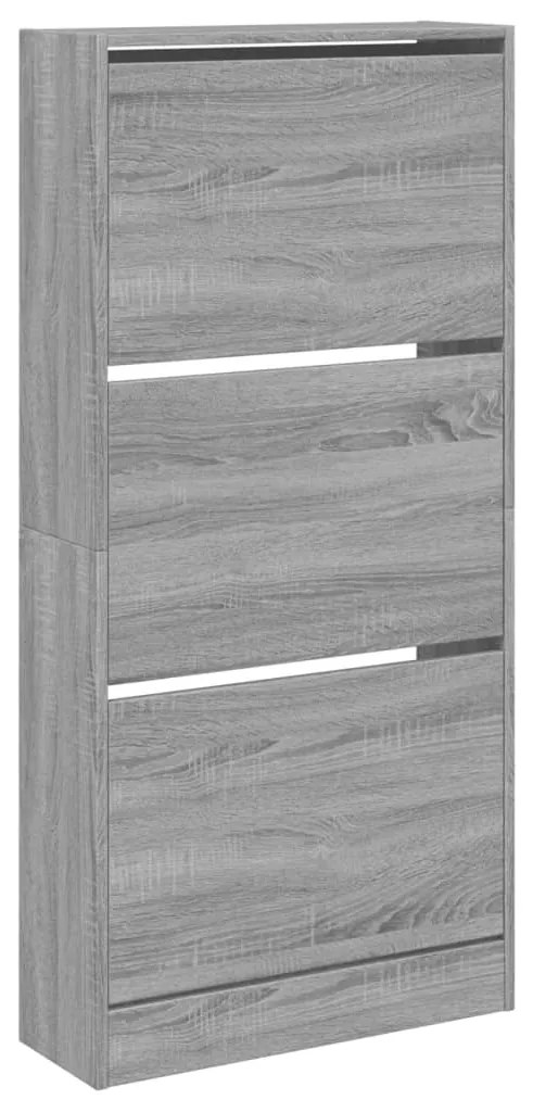 Sapateira 60x21x125,5 cm derivados de madeira cinzento sonoma