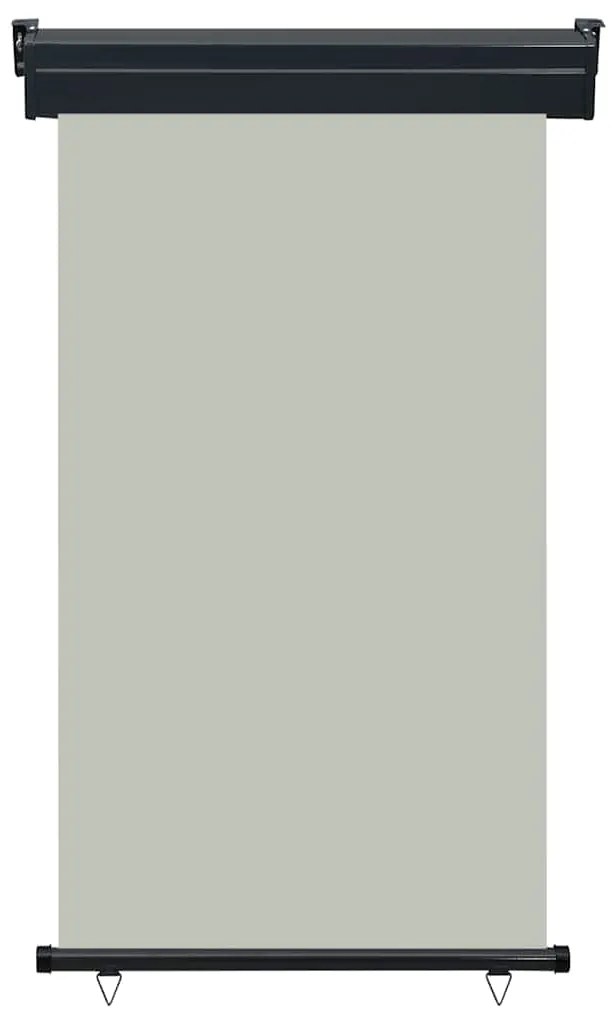 Toldo lateral para varanda 100x250 cm cinzento