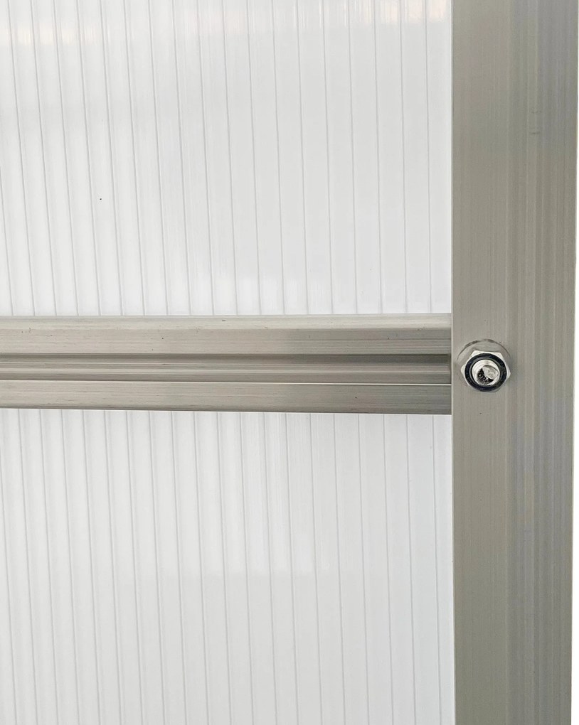 Estufa de Jardim de Policarbonato e Alumínio Estufa de Exterior com Po