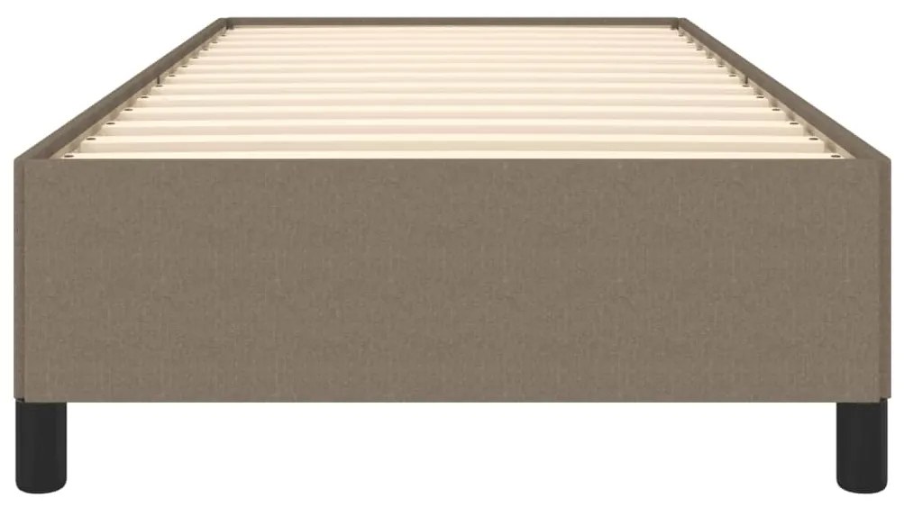 Estrutura de cama sem colchão 90x190 cm tecido cinzento