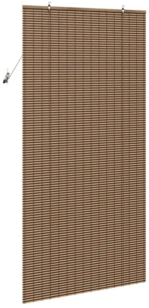 Persiana de Janela com cortinas Manual Castanho 120 x 220 cm Bambu