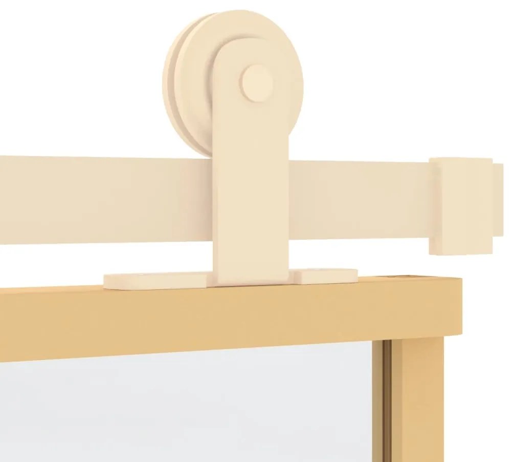 Porta deslizante 102,5x205 cm vidro ESG/alumínio dourado