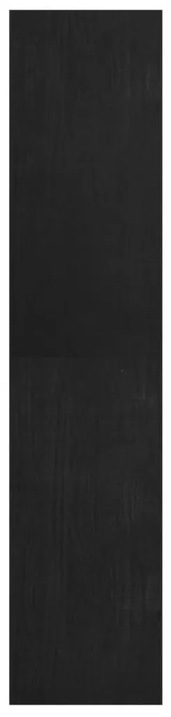 Estante/divisória 40x30x135,5 cm madeira de pinho preto