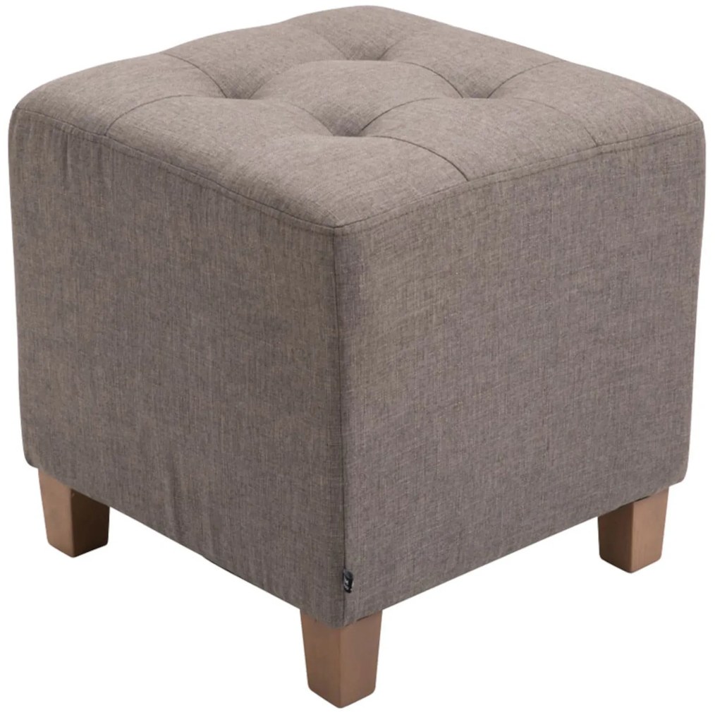 Conjunto de 2 bancos Pharao 46 x 45 x 45 cm Castanho acinzentado