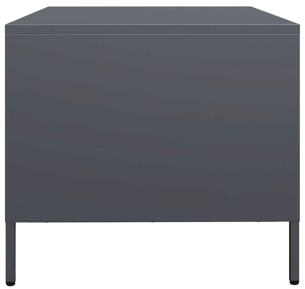 Mesa de centro 101,5x50x43,5 cm aço laminado a frio antracite