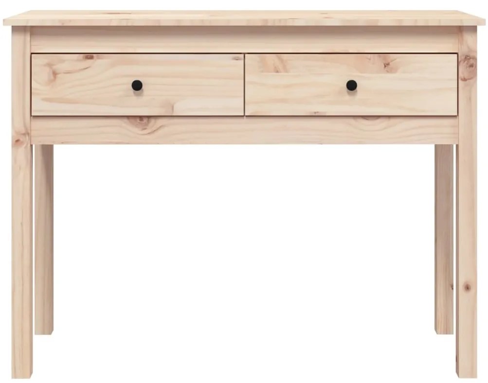 Mesa consola 100x35x75 cm madeira de pinho maciço