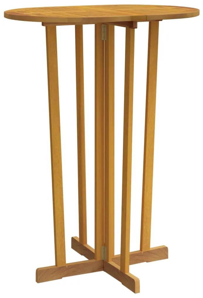 3 pcs conjunto de bar dobrável madeira de teca maciça