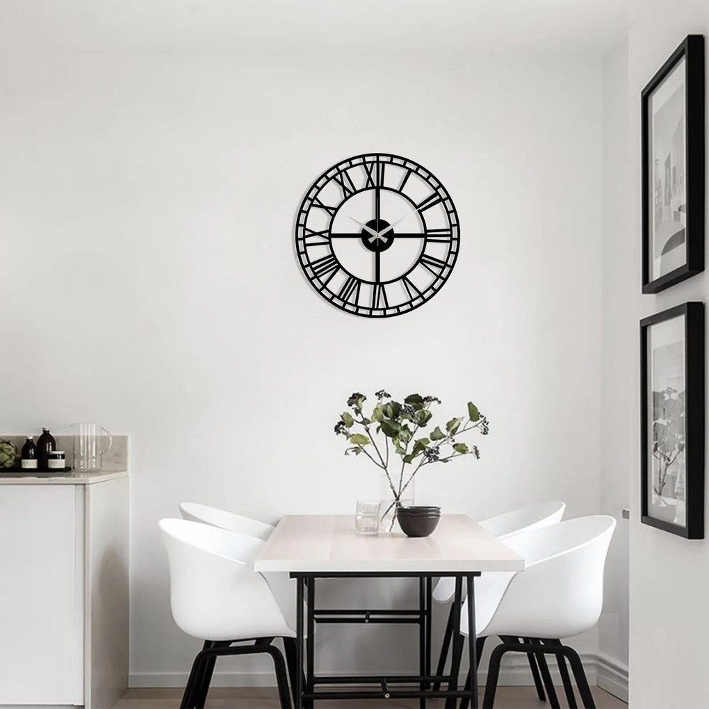 Relógio de Parede Decorativo Watch-002 – Preto – 48 x 48 cm