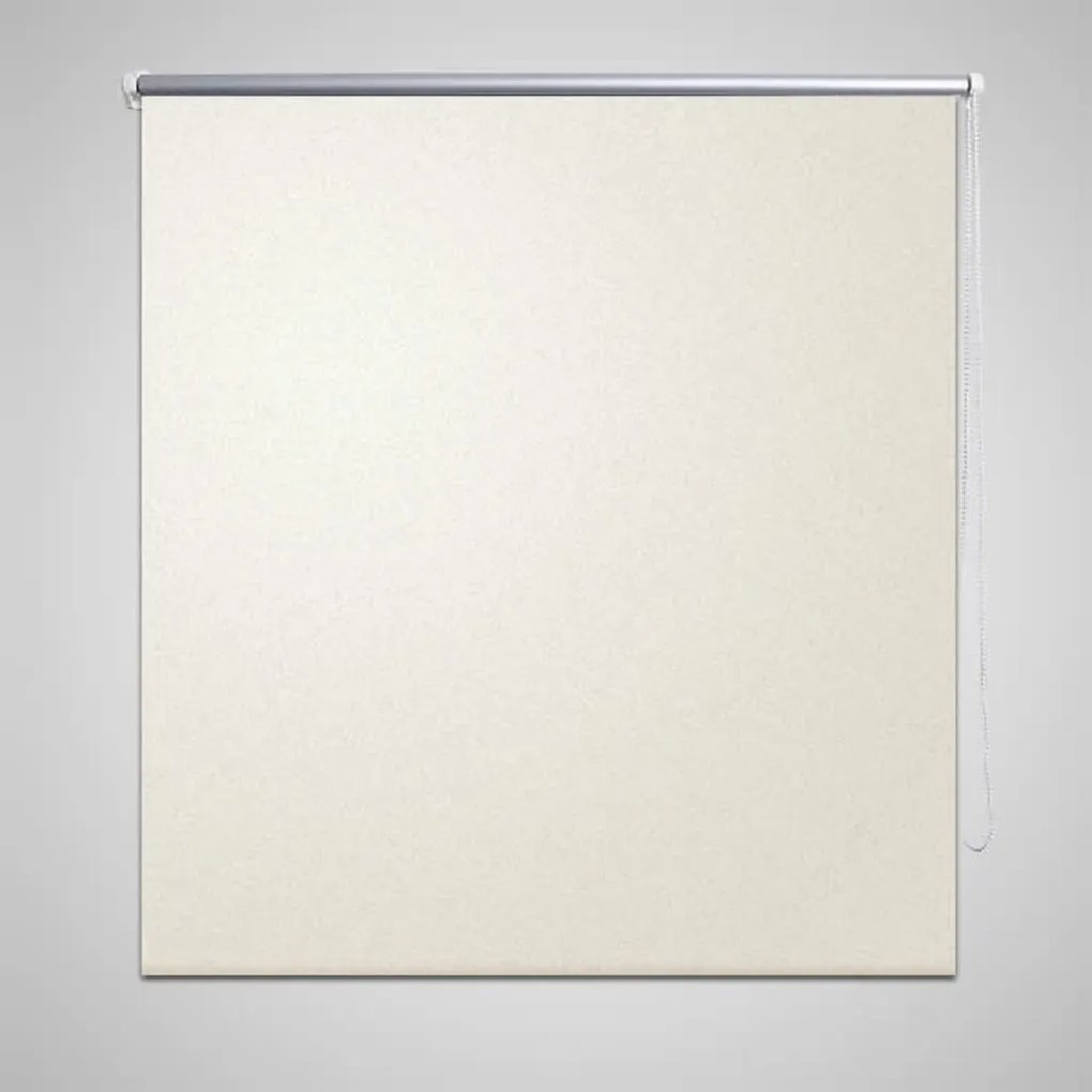 vidaXL Estore de rolo 100 x 230 cm, Branco escuro