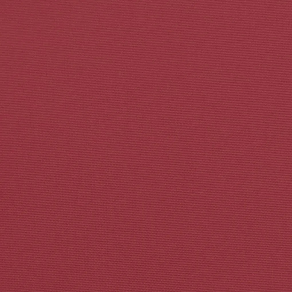 Almofadões para móveis de paletes 3 pcs tecido vermelho tinto