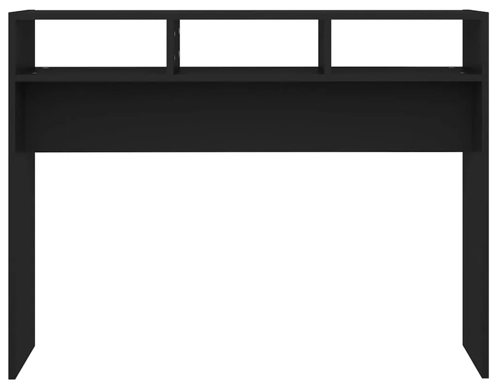Mesa consola 105x30x80 cm derivados de madeira preto