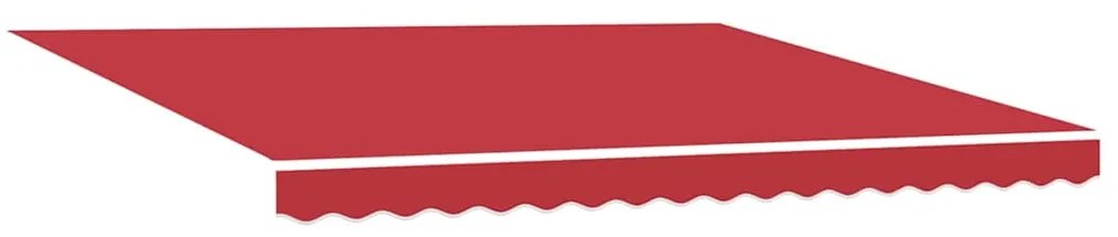 Toldo Retrátil Automático vidaXL com LED Vermelho 400x350 cm