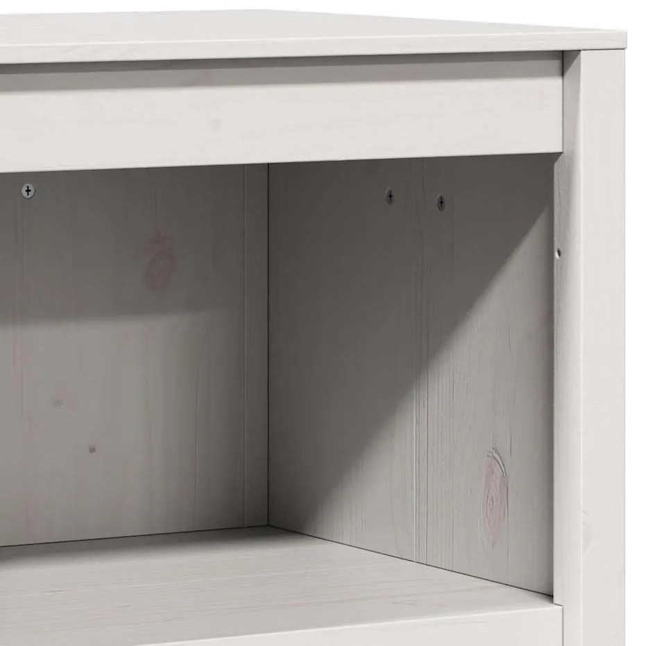 Armário de Cozinha Externo Branco 55x55x92 cm Madeira de Pinho Sólido