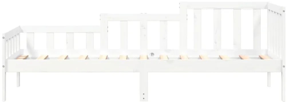Sofá-cama sem colchão 80x200 cm madeira de pinho maciça branco