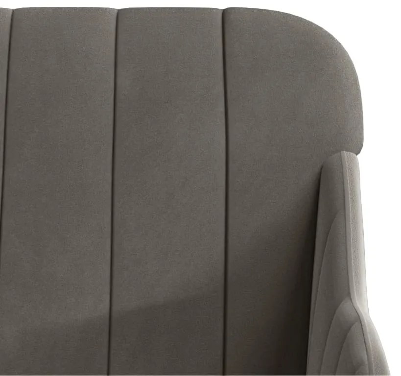Cadeira c/ apoio de braços 63x76x80 cm veludo cinzento-escuro