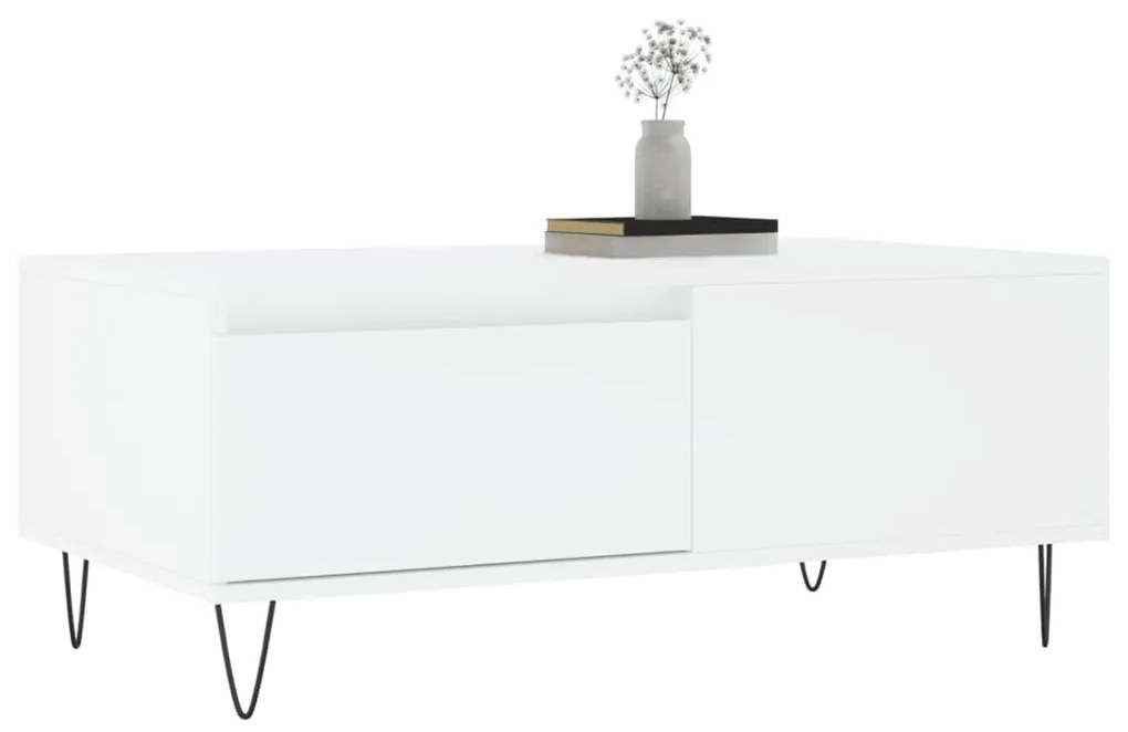 Mesa de centro 90x50x36,5 cm derivados de madeira branco