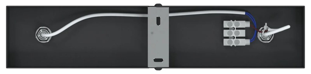 Holofote de Teto Bidirecional Ajustável Preto GU10