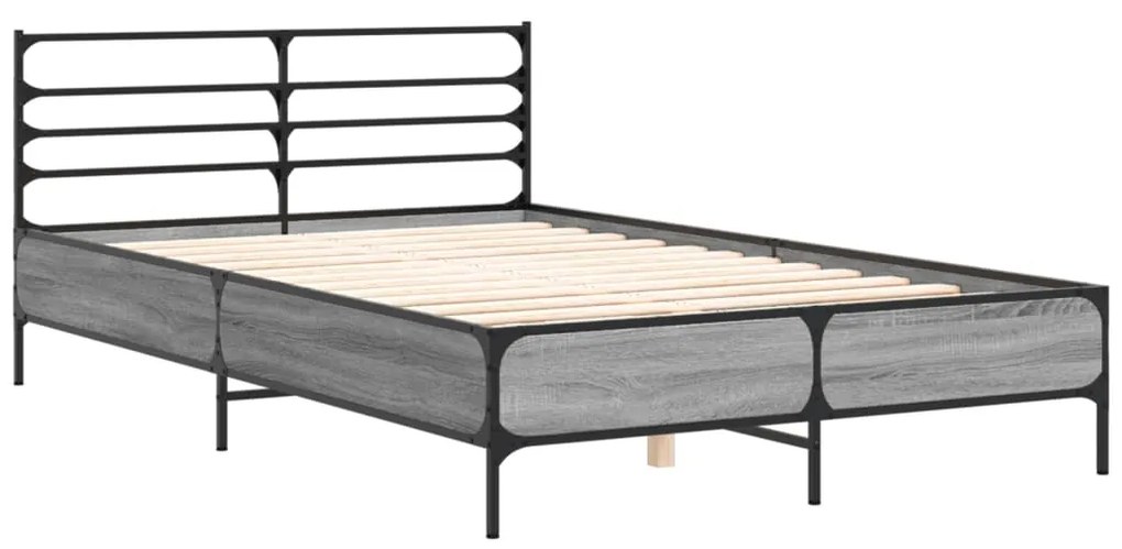 Estrutura de cama 135x190 cm derivados de madeira/metal