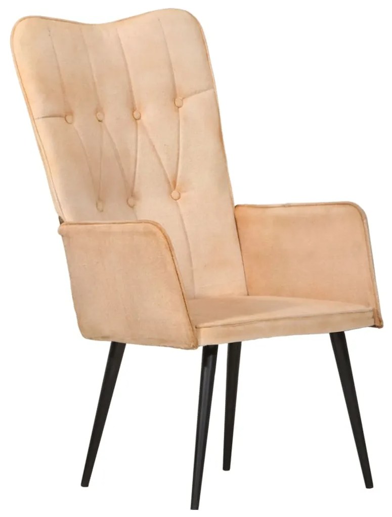 Poltrona de apoio lona cor creme