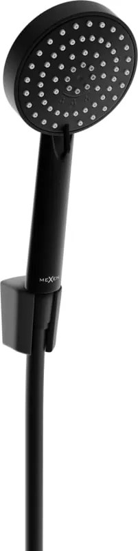 Mexen R-75 conjunto de duche de ponto fixo, preto - 785755052-70