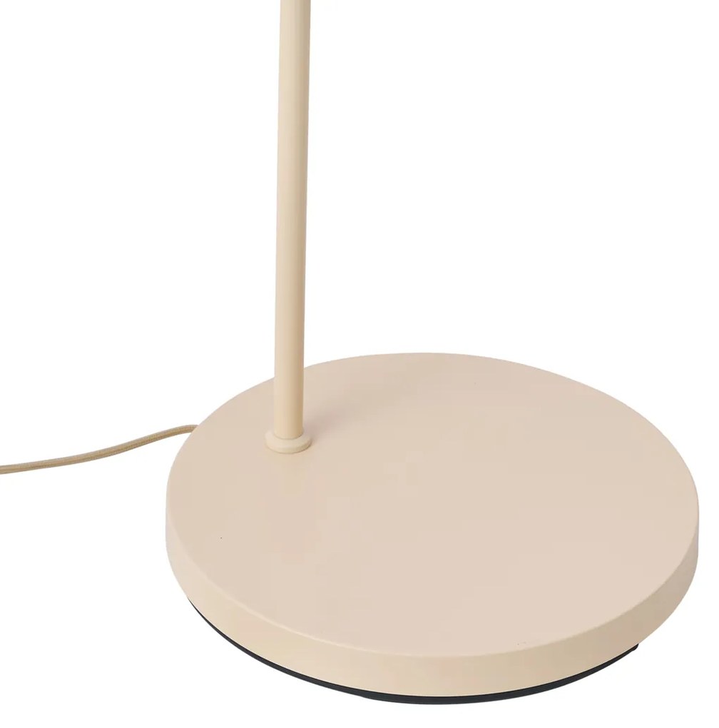 Candeeiro de Pé Art Deco Bege com Abajur Bege - Nest