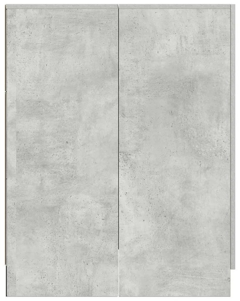 Armário sanita/máquina de lavar 70,5x71,5x91,5 cm cinzento-cimento