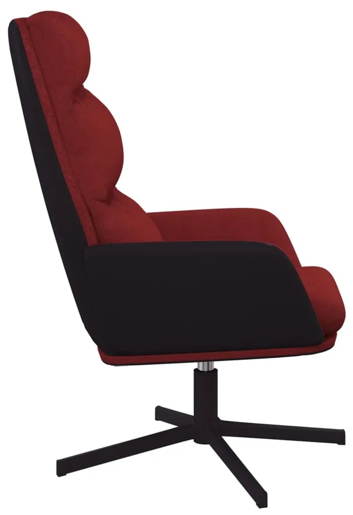 Cadeira de descanso tecido vermelho tinto