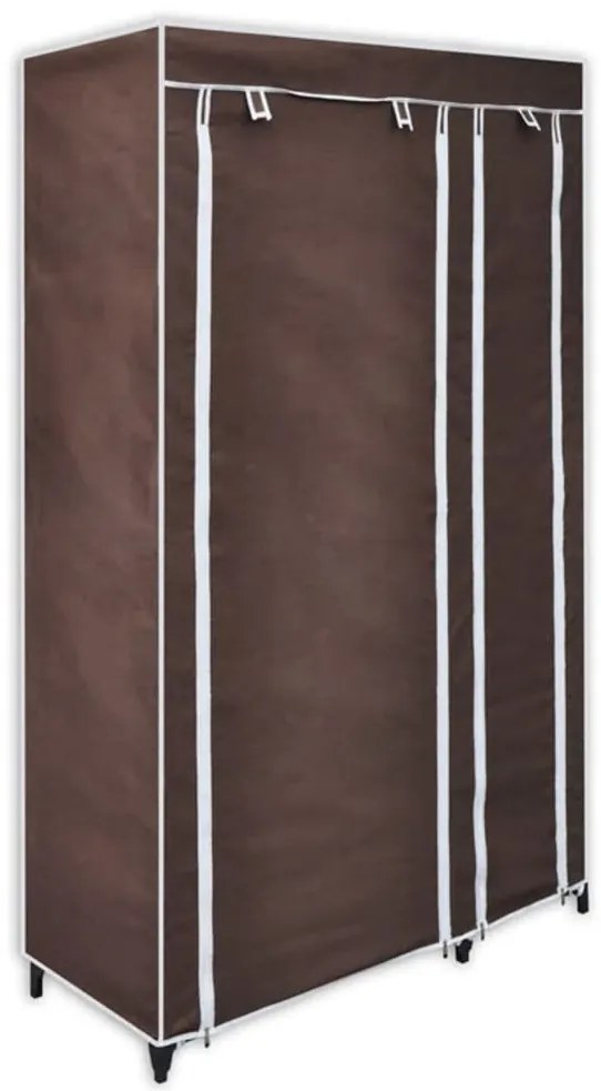 Roupeiros de tecido 2 pcs castanho
