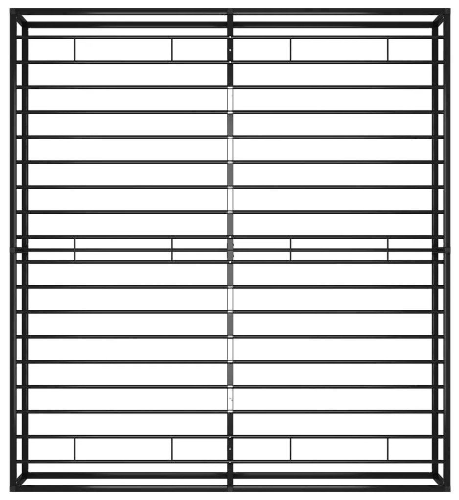 Estrutura de cama 180x200 cm metal preto