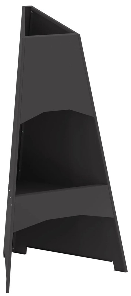 Fogueira Pyramid vidaXL Preta 50x45x95 cm Aço