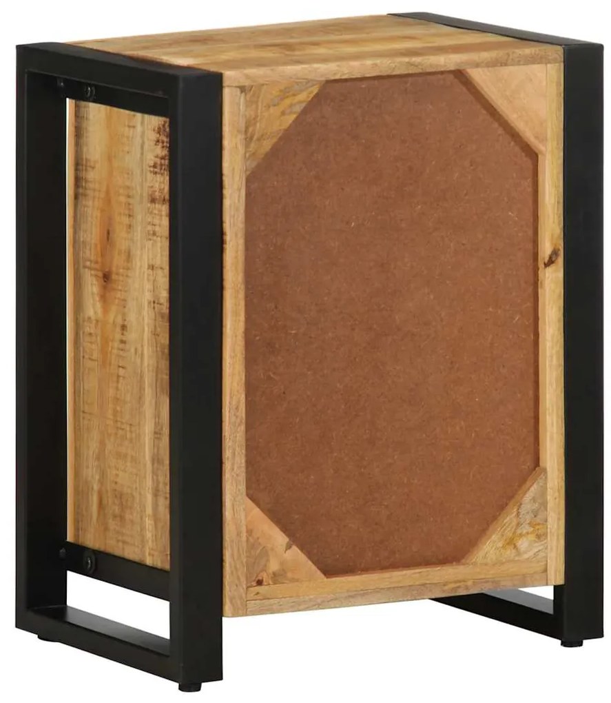 Mesa de cabeceira 40x30x50 cm madeira maciça manga áspera