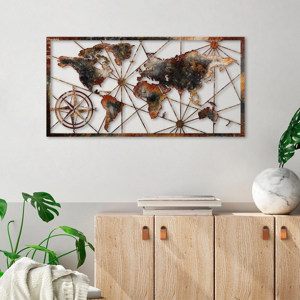 Acessório Decorativo de Parede Bys-132 – Multicolor – 120 cm x 60 cm